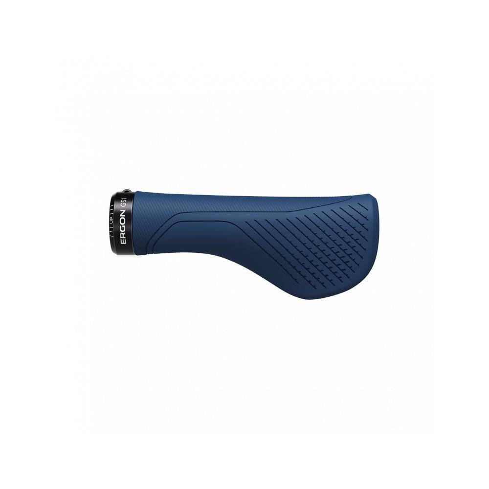 Ergon GS1 Evo ergonomic mountain bike handlebar grips with textured surface for MTB, touring, and e-bike riding.