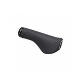 Ergon GS1 Evo ergonomic mountain bike, touring, and e-bike handlebar grips shown mounted on handlebars for comfortable riding.