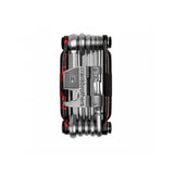 Crank Brothers Multi 17 bike repair multi-tool with chain and spoke wrenches, compact workshop tool for bike maintenance.