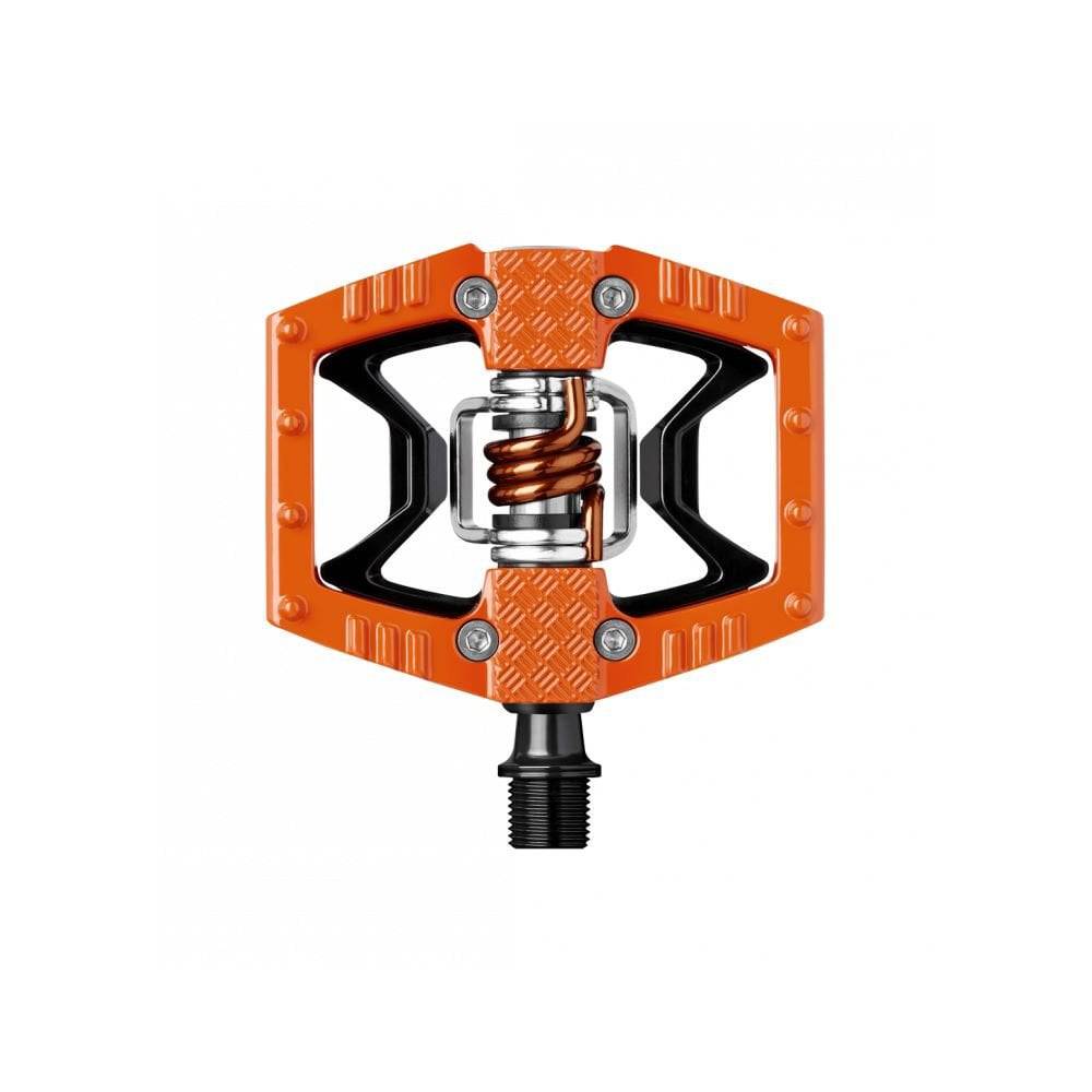 Crank Brothers Double Shot 2 hand pump, durable hybrid mountain bike pump with digital gauge and ergonomic handle for cycling accessories.