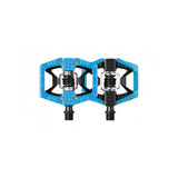 Crank Brothers Double Shot 2 mountain bike hand pump with durable hybrid design and ergonomic handle, used for inflating bike tires.