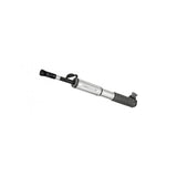 Topeak Hybrid Rocket HP hand pump with CO2 cartridge for road bikes, portable bike accessories, black and silver design