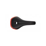 Ergon SM Pro Men mountain bike saddle with ergonomic pressure relief design, showcasing its lightweight, supportive shape and branding