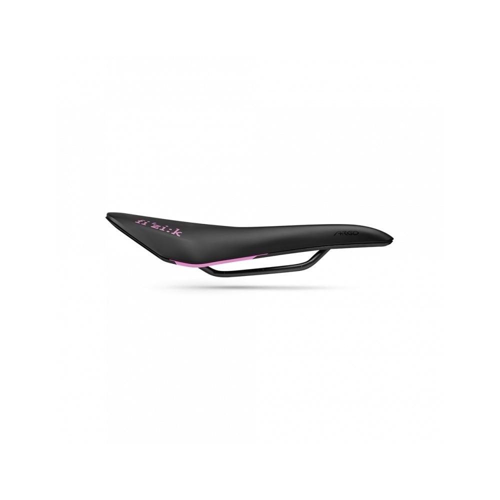 Fizik Vento Argo R3 racing saddle with ergonomic cutout, designed for stability and comfort in high-performance cycling components.