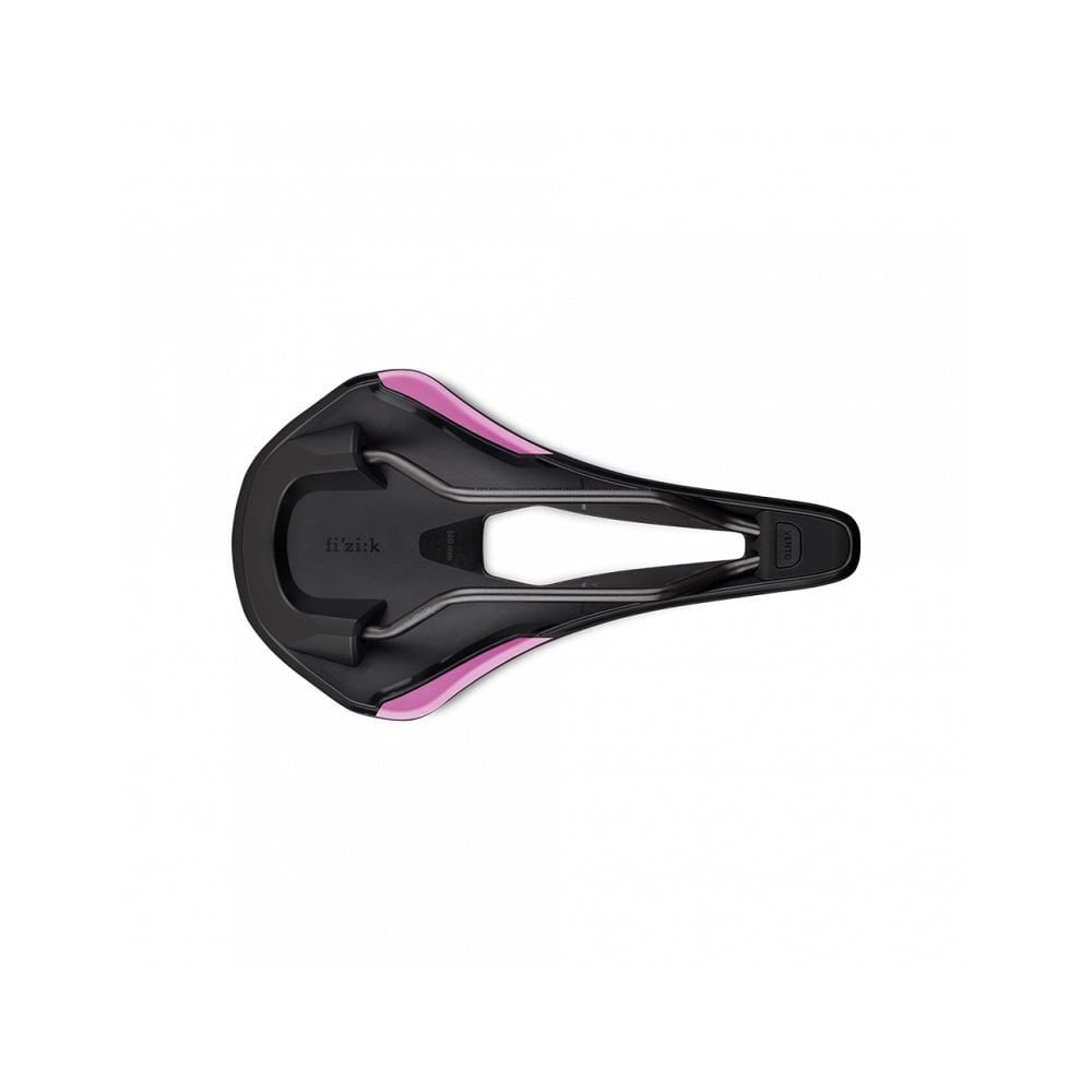 Fizik Vento Argo R3 racing saddle with ergonomic cutout, designed for stability and comfort in high-performance cycling components.