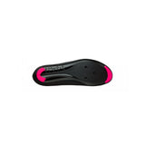 Fizik R5 Tempo road cycling shoes with BOA IP1 dial and Velcro strap, shown with sleek black design and breathable mesh upper.