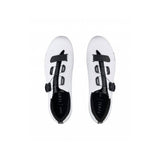 Fizik R5 Tempo Overcurve road cycling shoes with BOA IP1 dial and Velcro strap, featuring a sleek black design and breathable upper.