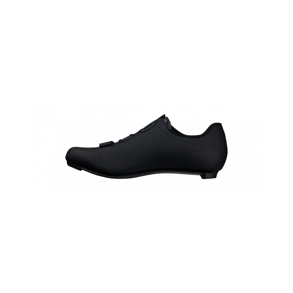 Fizik R5 Tempo Overcurve road cycling shoes with BOA IP1 dial and Velcro strap, featuring breathable mesh and stiff sole for optimal performance.
