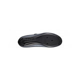 Fizik R5 Tempo Overcurve road cycling shoes with BOA IP1 dial and Velcro strap, black and white design, featuring sleek aerodynamic style.
