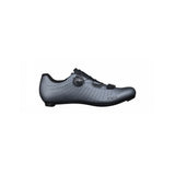 Fizik R5 Tempo Overcurve road cycling shoes with BOA IP1 dial and Velcro strap, featuring breathable upper and durable sole.