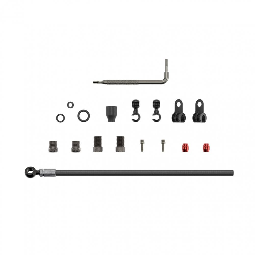 SRAM hydraulic disc brake hose kit in black, 2000mm, with banjo fitting for Level Ult, Code RSC, and Red Etap HRD mountain bike brakes.