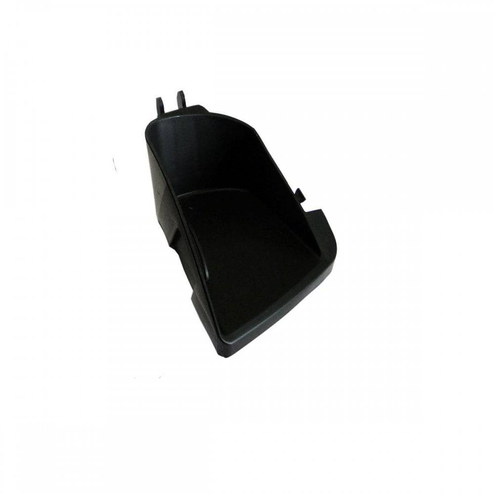 Hamax right footrest replacement for Smiley and Siesta bike seats, showing durable plastic component with mounting hardware.