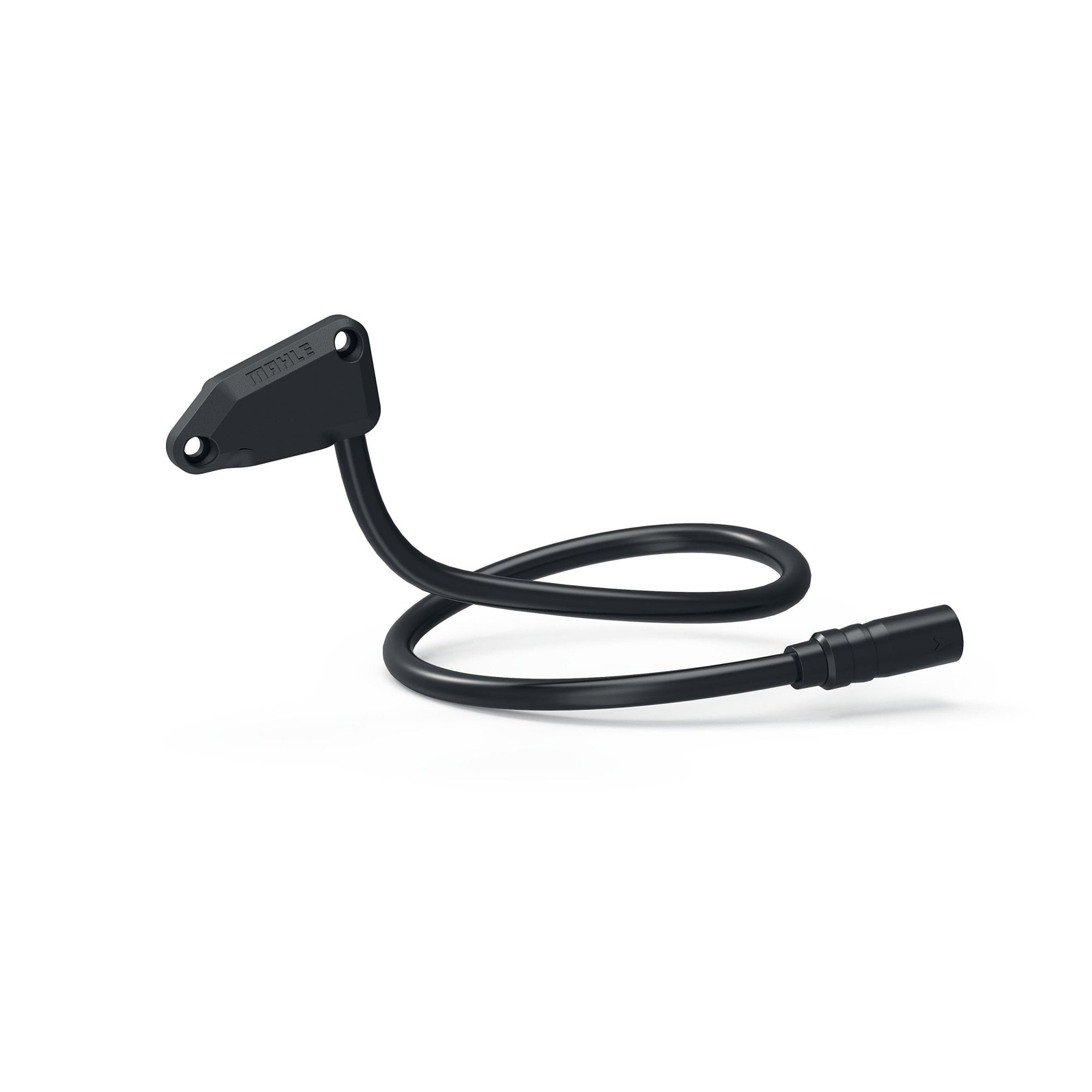 MAHLE X20 550mm dropout connector for e-bike motor and internal battery, showing sturdy component with electrical connectors.