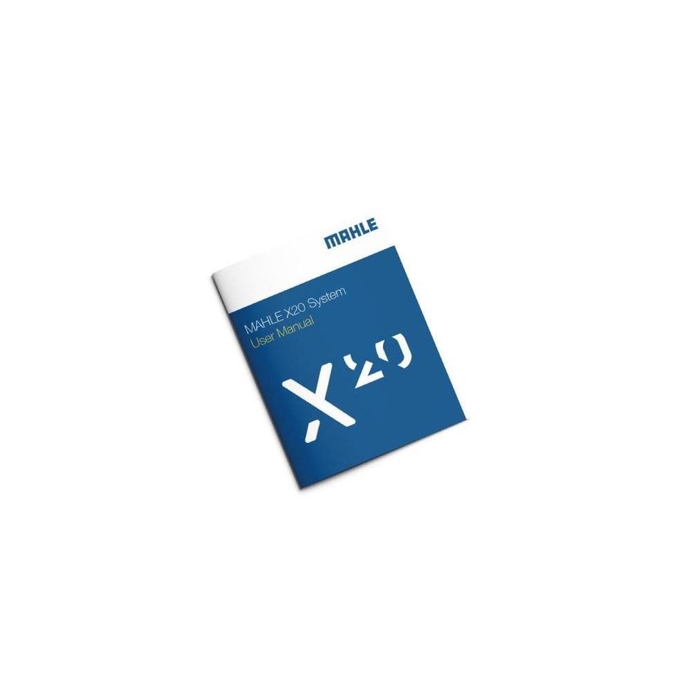 MAHLE X20 System Manual for E-Bike transmission, showing multi-language guide and maintenance components.