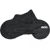 Black EVOC MTB bike rack cover for rear-mounted e-mountain bikes, designed for 2023, size one.
