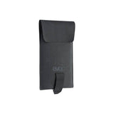 Black EVOC Phone Pouch 2023 cycling accessory with waterproof and reflective features, eco-friendly design, suitable for smartphones.