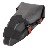 Altura Vortex 6L waterproof bike seatpack in grey, with adjustable straps and durable design for cycling accessories.