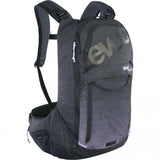 EVOC Trail Pro Protector Backpack SF 12L with hydration bladder and back protection for mountain biking and outdoor adventures.