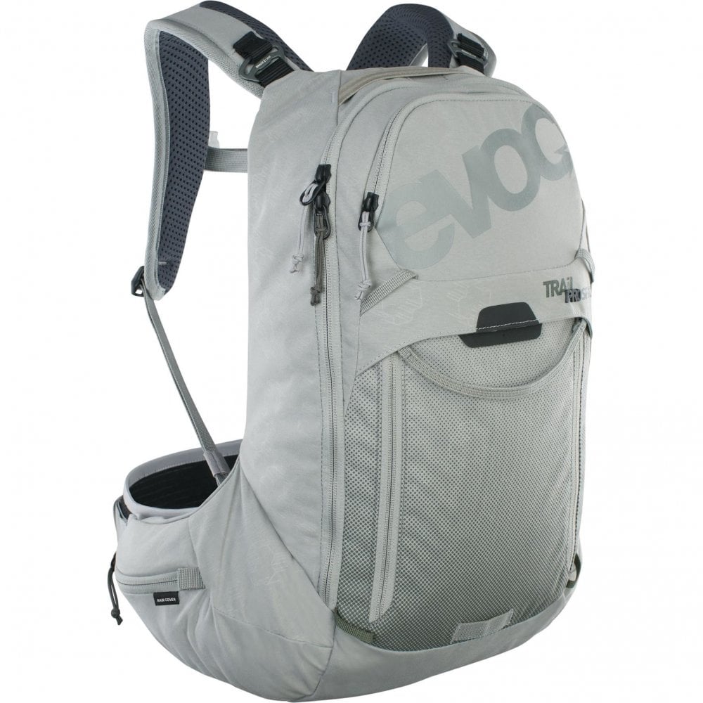 EVOC Trail Pro Protector Backpack SF 12L with hydration reservoir and back protection for mountain biking and outdoor adventures