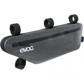 EVOC waterproof bike packing frame pack with 3.5L storage, designed for secure bike accessories and gear storage during rides.