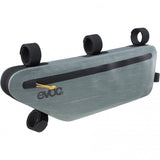 EVOC waterproof bike packing frame bag with 3.5L capacity, designed for secure storage on mountain or road bikes.