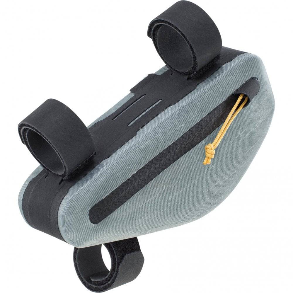 EVOC waterproof bike frame bag with multi-frame design, 0.8L capacity, ideal for cycling accessories and gear storage.