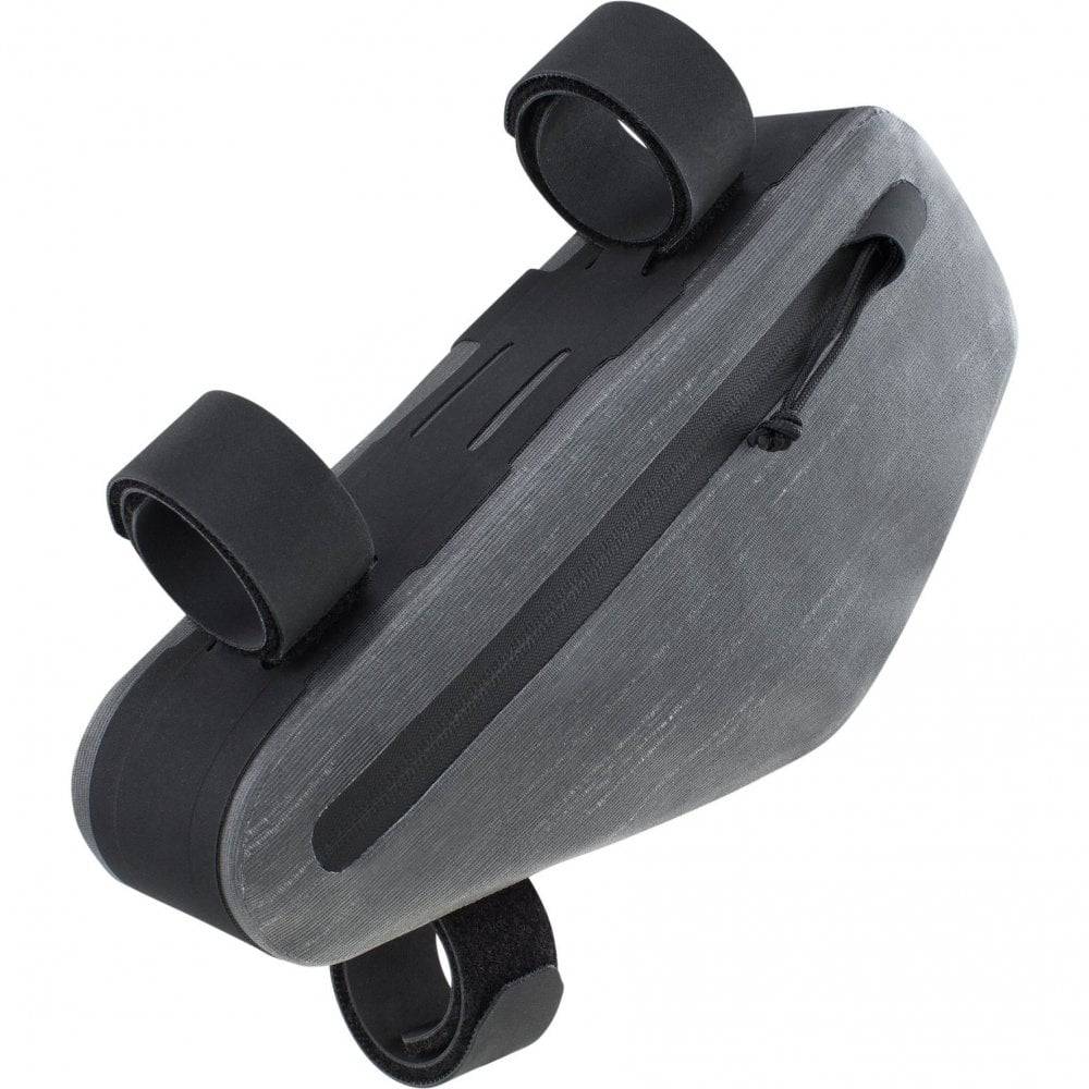 EVOC waterproof bike frame bag with multi-frame design, 1.2L capacity, adjustable straps, suitable for cycling accessories.