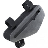EVOC waterproof bike frame bag with multi-frame design, 1.2L capacity, adjustable straps, suitable for cycling accessories.