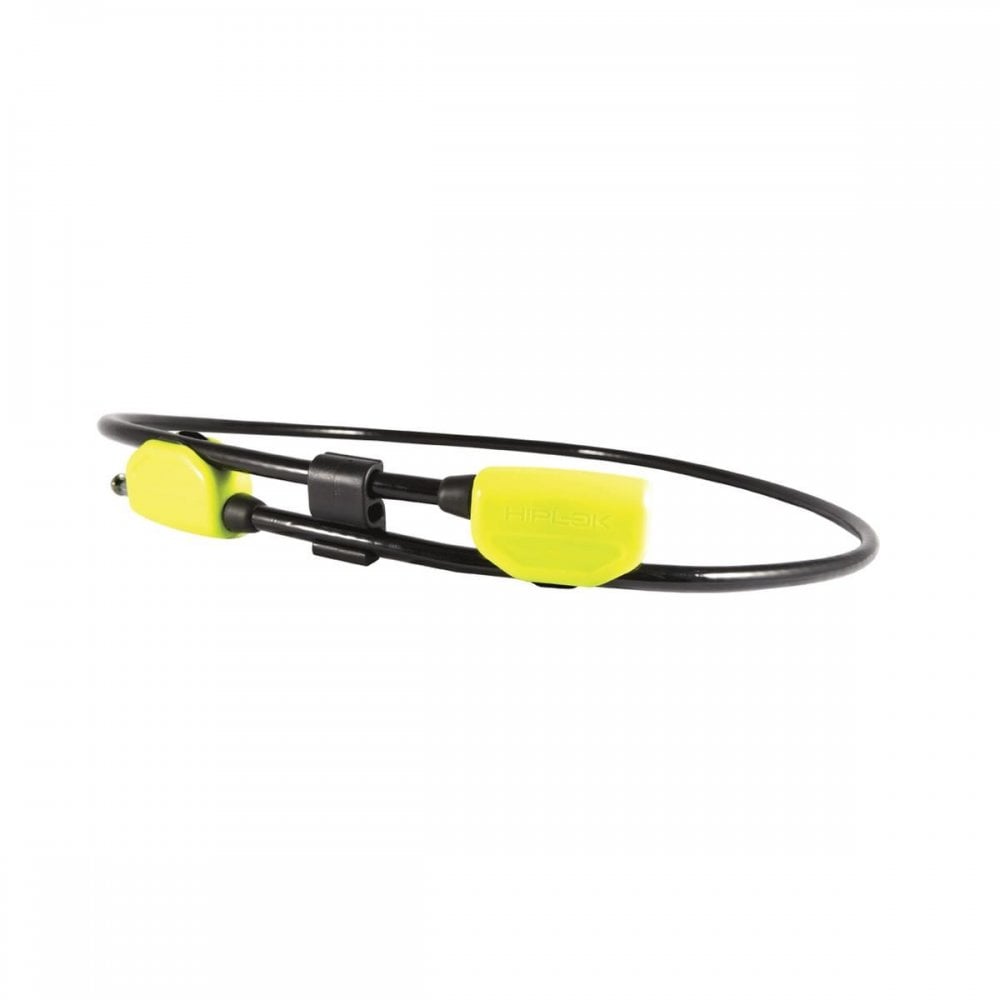 Hiplok wearable cable lock for bikes with POP waist fastening, adjustable 24-42 inches, durable bike security accessory