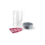 Elite Neto microwave bottle sterilising kit with plastic bottles, quick steam sterilisation accessories for safe baby feeding.