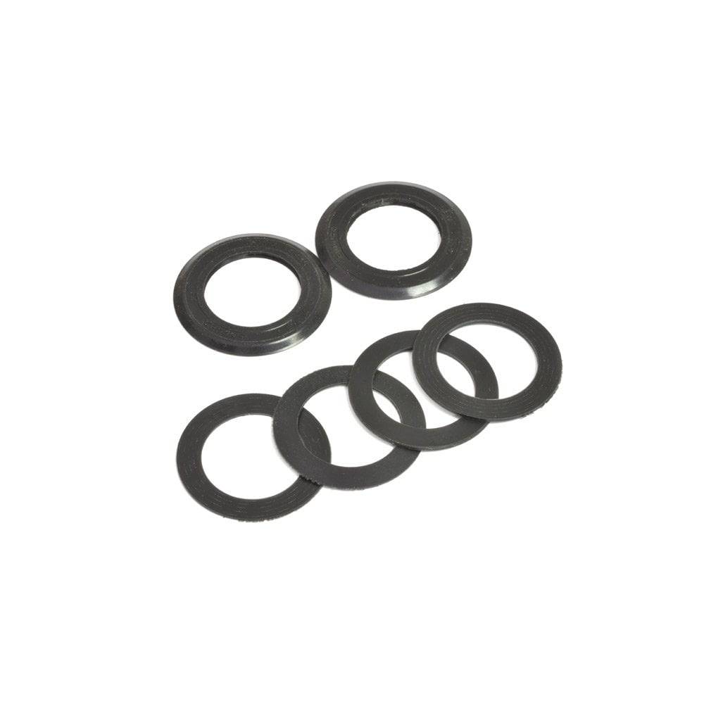 Wheels Manufacturing 24mm bottom bracket spacer pack with silicone dust seals, includes multiple spacers and seals for bike components.