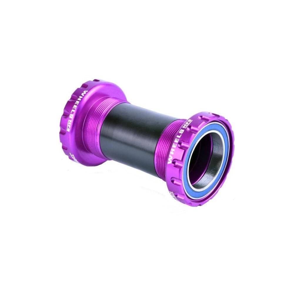 Purple Wheels Manufacturing BSA threaded frame ABEC-3 bearings for SRAM DUB 29mm cranks, component for bike maintenance.