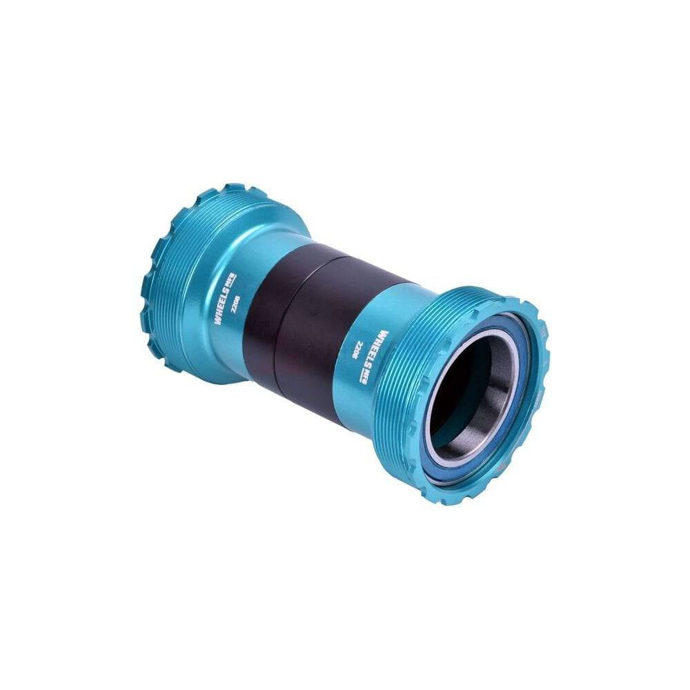 Wheels Manufacturing T47 inboard ABEC-3 bearing for SRAM DUB 29mm cranks, teal-colored bicycle component bearing.