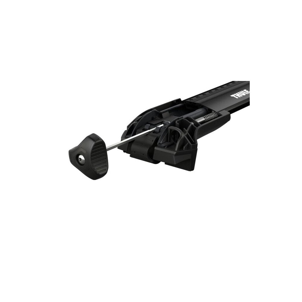 Thule 7204 Edge Raised Rail Foot Pack for cars with roof rails, four accessories for secure roof rack installation