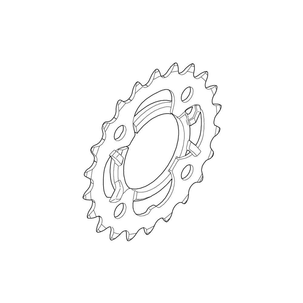 Shimano Fc-M361 Chainring And Chain Protector 22T Black Chain Ring
