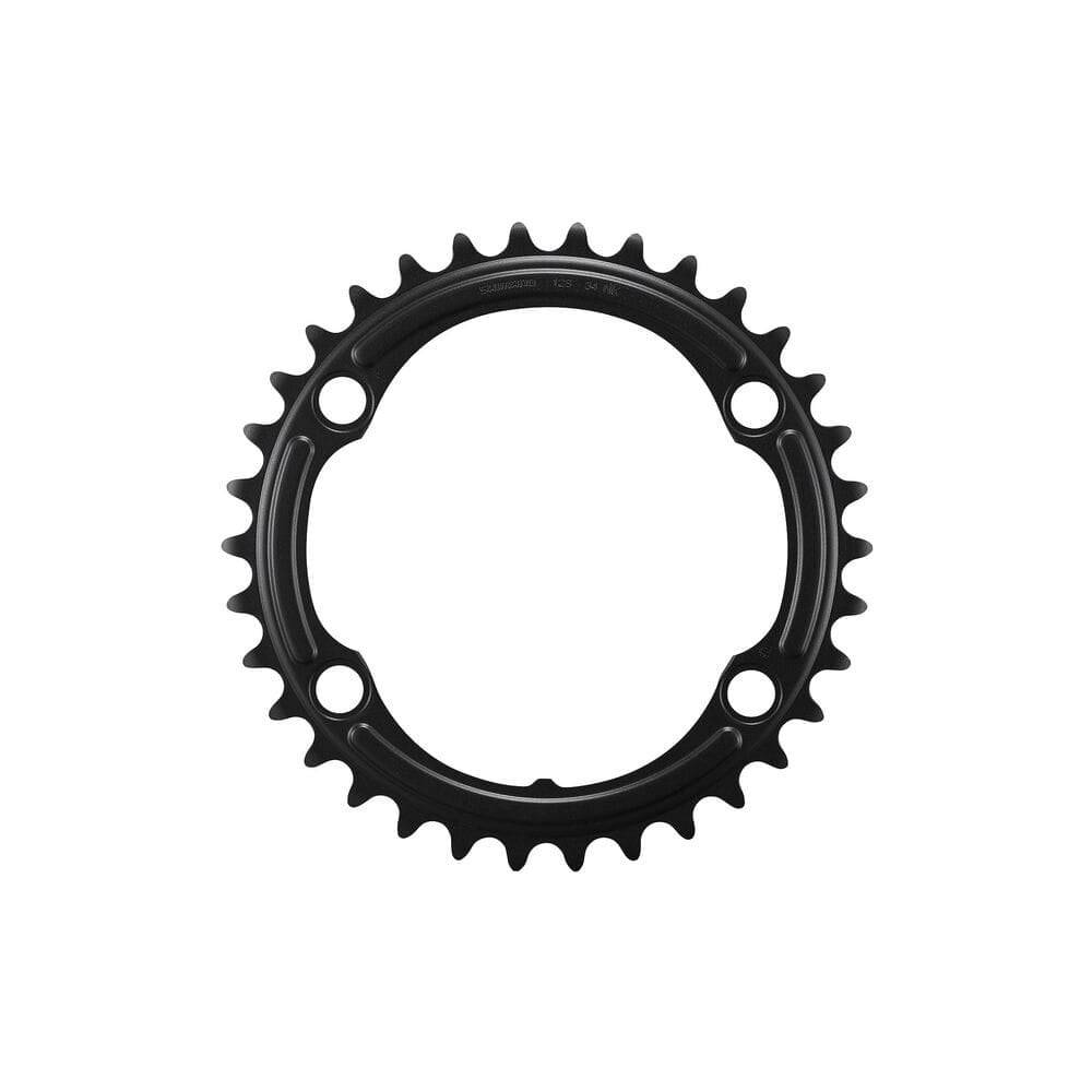 Shimano 105 FC-R7100 12-speed 34T inner chainring for 50/34T road bike crankset, durable bicycle component.