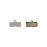 Shimano D03S-RX resin disc brake pads with steel back and spring for e-bike components, showing the brake pad details.