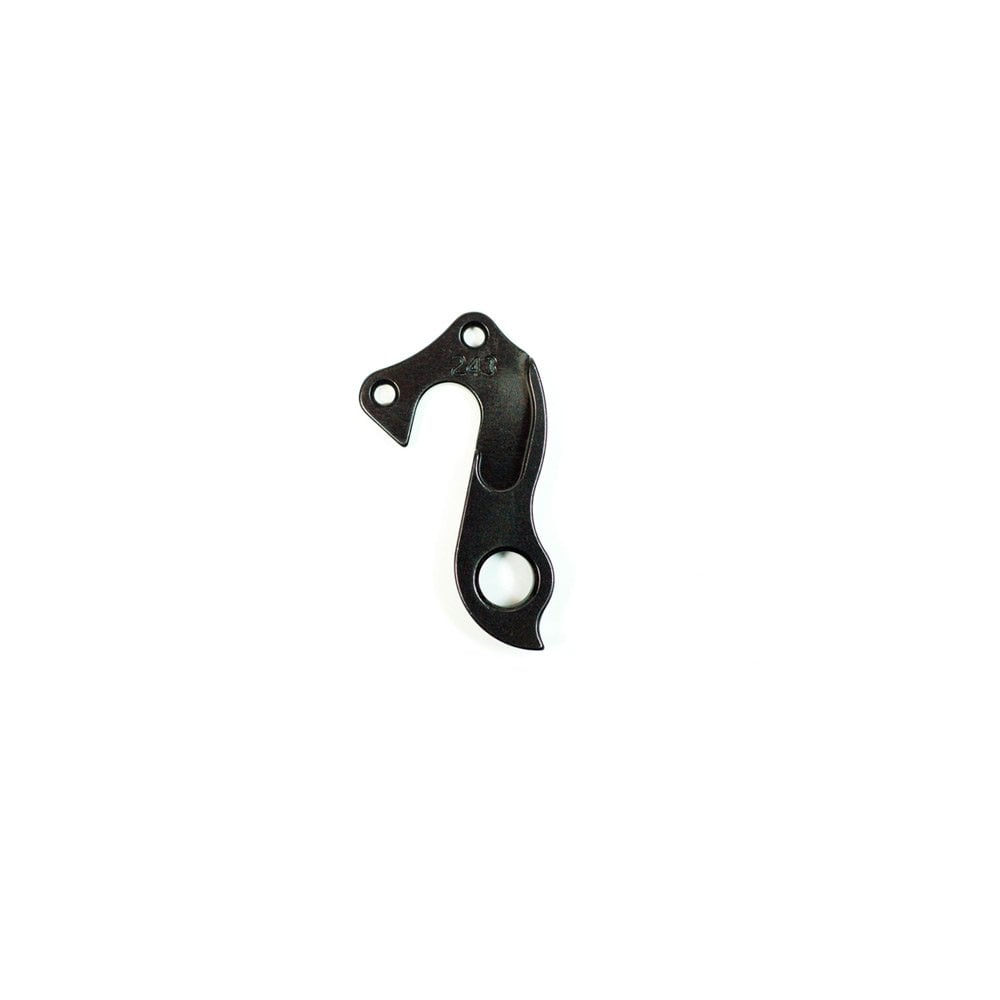 Wheels Manufacturing CNC machined replaceable derailleur hanger dropout for bike components, model 243, with precise metal finish.