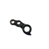 Wheels Manufacturing CNC machined anodized derailleur hanger dropout for bike component replacement and repair.
