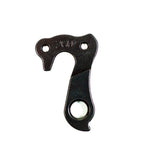 Wheels Manufacturing CNC machined derailleur hanger replacement dropout for bicycle components, shown in silver finish.
