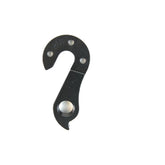 Wheels Manufacturing replaceable derailleur hanger dropout, CNC machined bike component, black metal bike part.