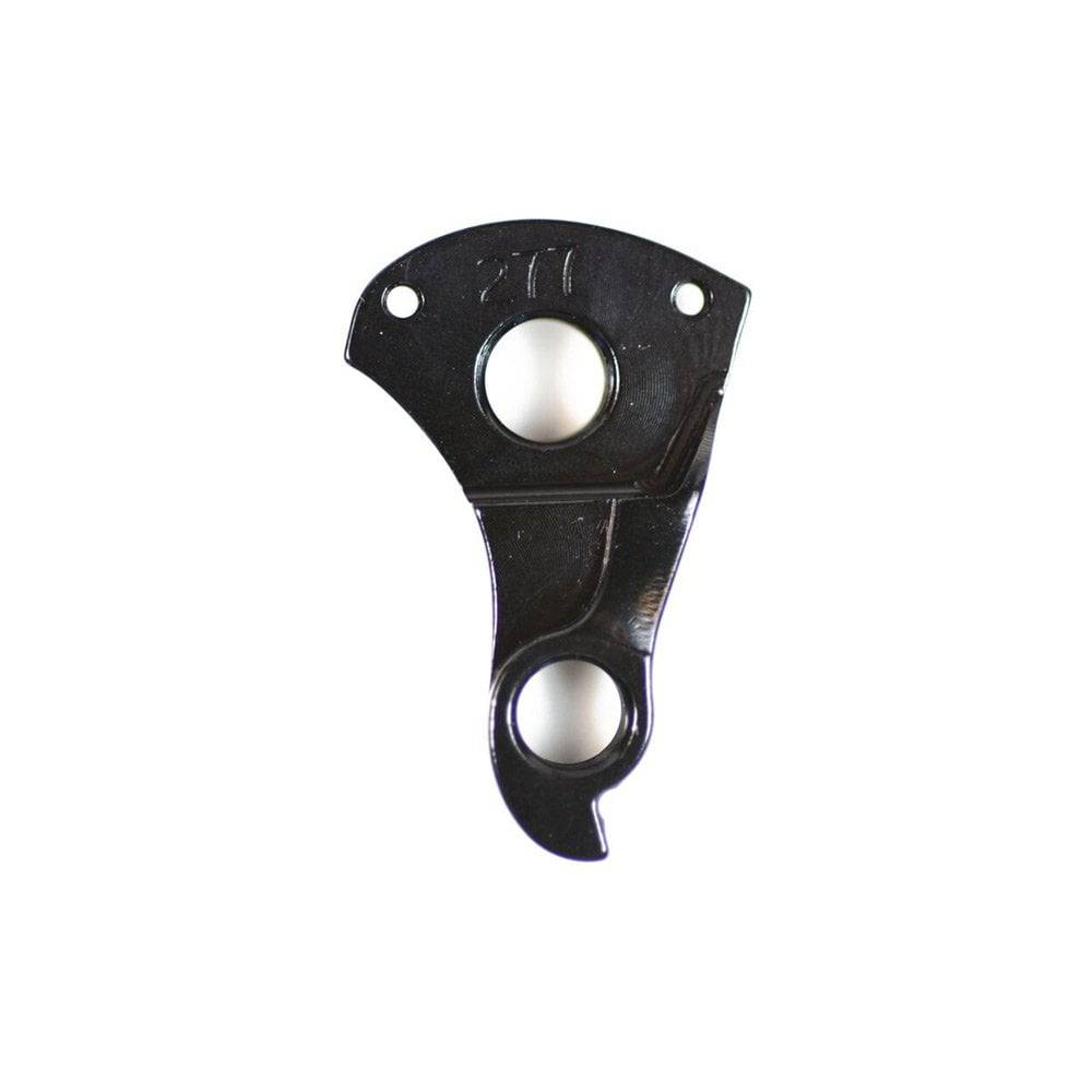 Wheels Manufacturing replaceable rear derailleur hanger dropout for bicycle, model 277, mounted on bike frame component.