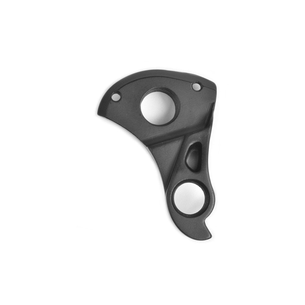 Wheels Manufacturing replaceable derailleur hanger dropout for bike frames, bike component part with mounting holes and metal construction.