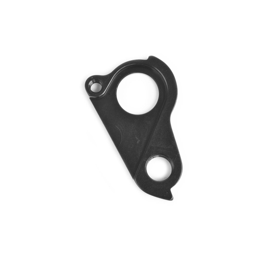 Wheels Manufacturing replaceable derailleur hanger dropout made of CNC aluminum for bike components, shown in close-up.