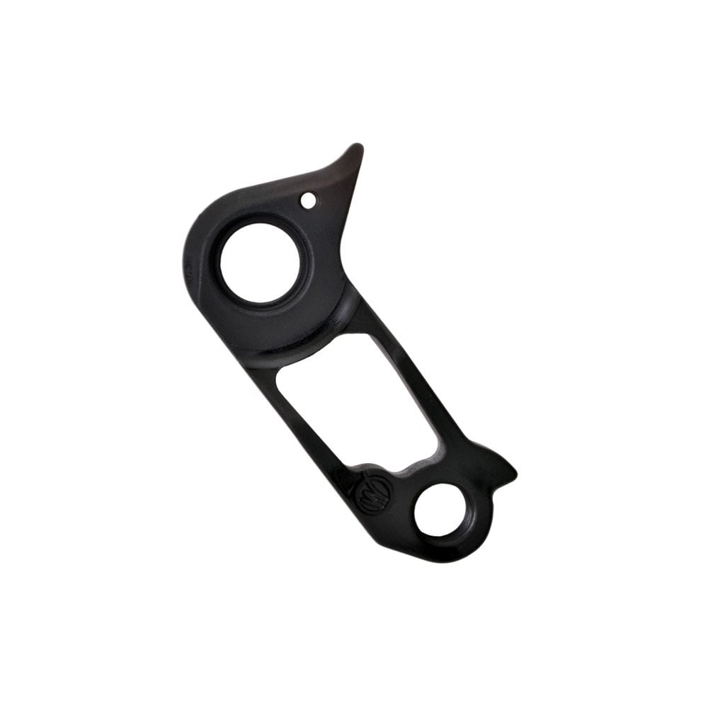 Wheels Manufacturing CNC machined replaceable derailleur hanger dropout for bike components, silver and precision-machined.