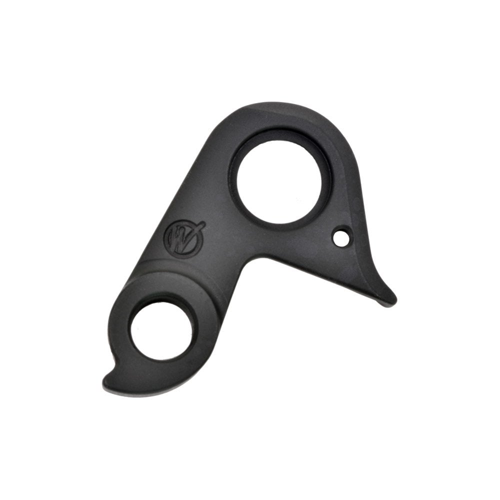 Wheels Manufacturing replaceable derailleur hanger dropout 421, bike component for precise shifting, shown in close-up.