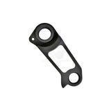 Wheels Manufacturing replaceable derailleur hanger dropout for bike frames, component part with mounting holes and metal finish.