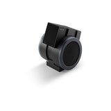 Elite Aria indoor cycling training fan with Bluetooth and ANT+ connectivity, shown attached to a stationary bike.