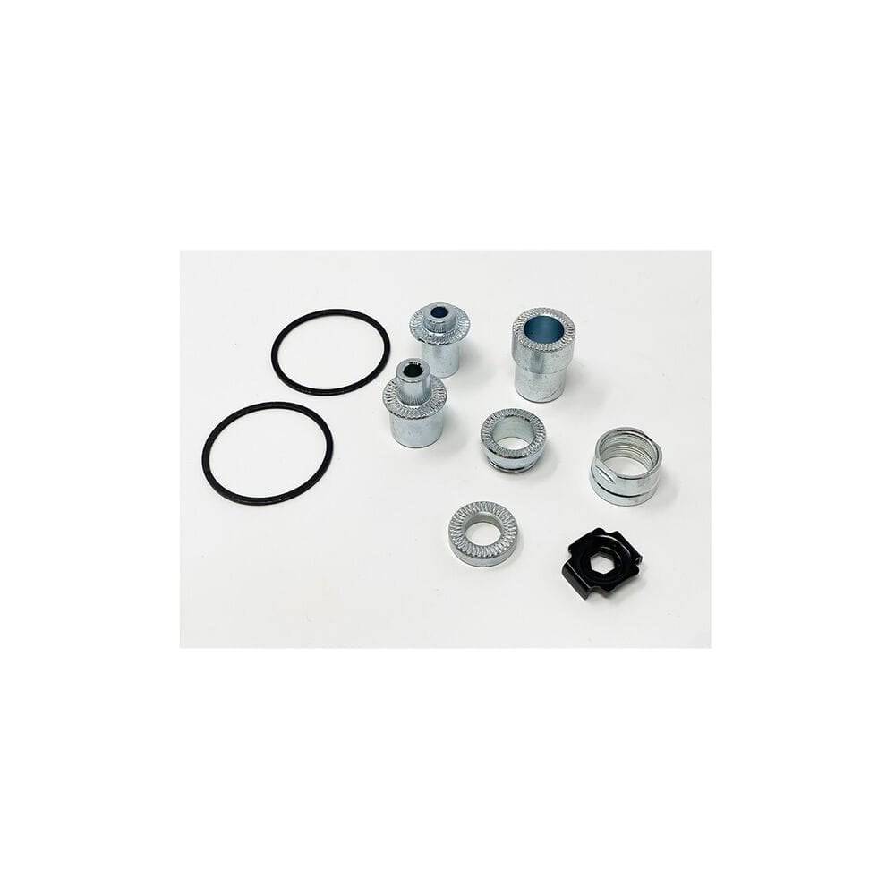 Elite axle inserts for Rizer compatible Elite direct drive trainers like Suito, Direto XR, and Justo, shown in the image.