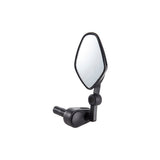 M Part Commute Mirror with internal bar end fitting for right flat handlebars, bicycle accessory for improved rear visibility